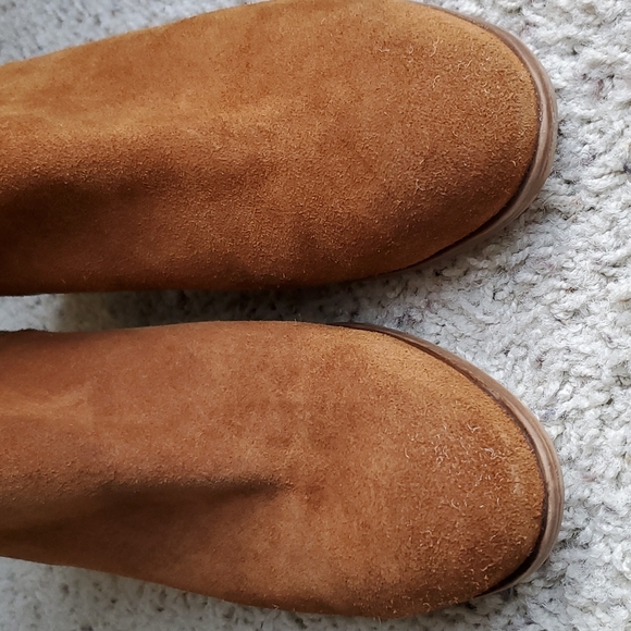 Zara Brown Suede Ankle Booties Boots Slip on Shoes Size EU 40 / US 9 - Picture 8 of 8